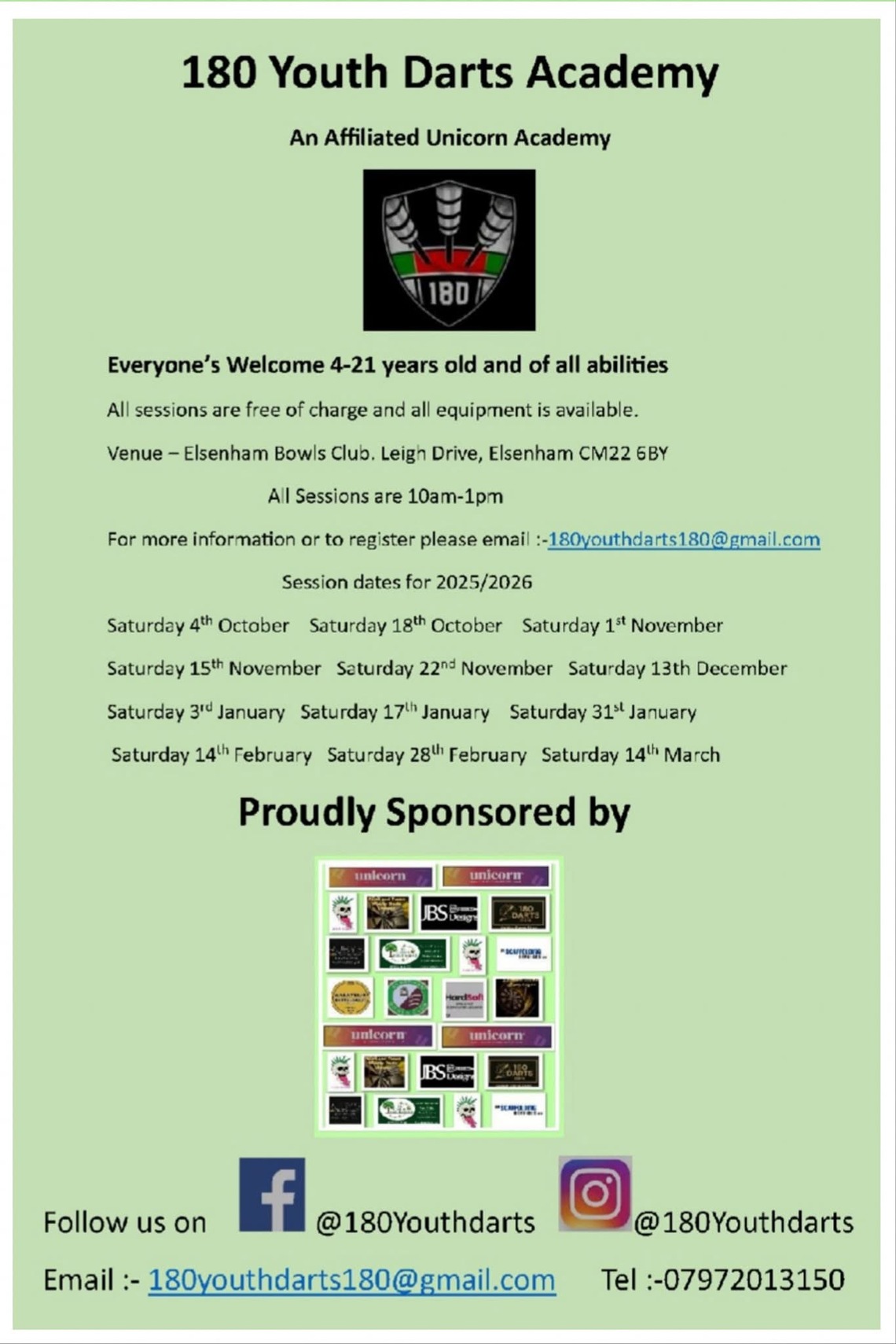 180 Youth Darts Academy