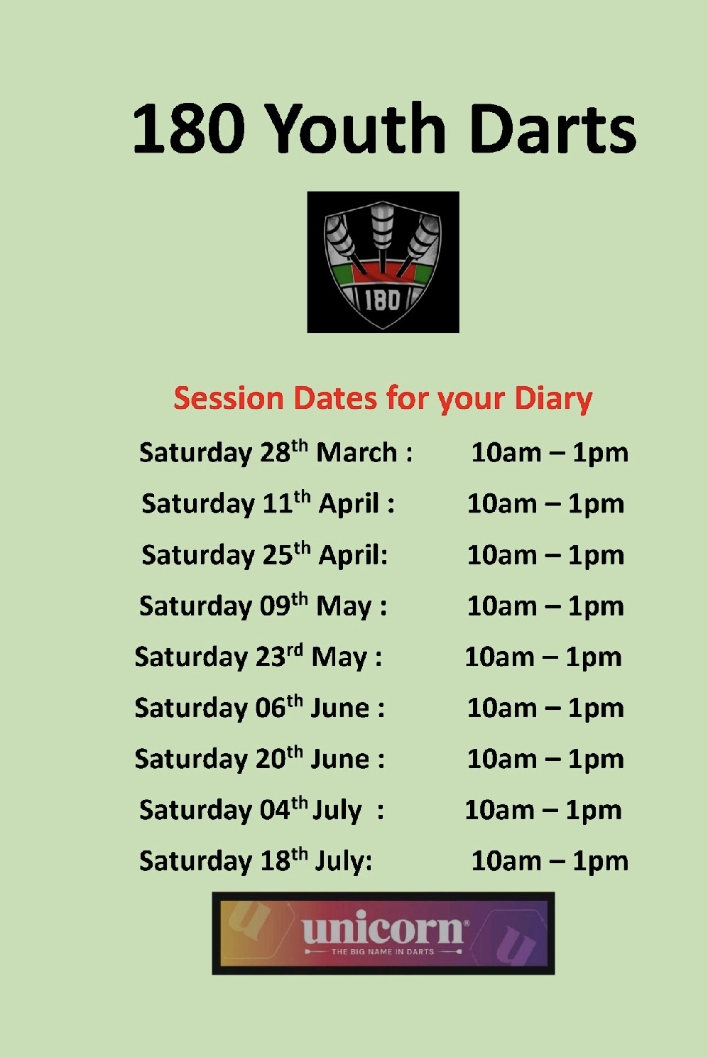 2026 Darts Dates
