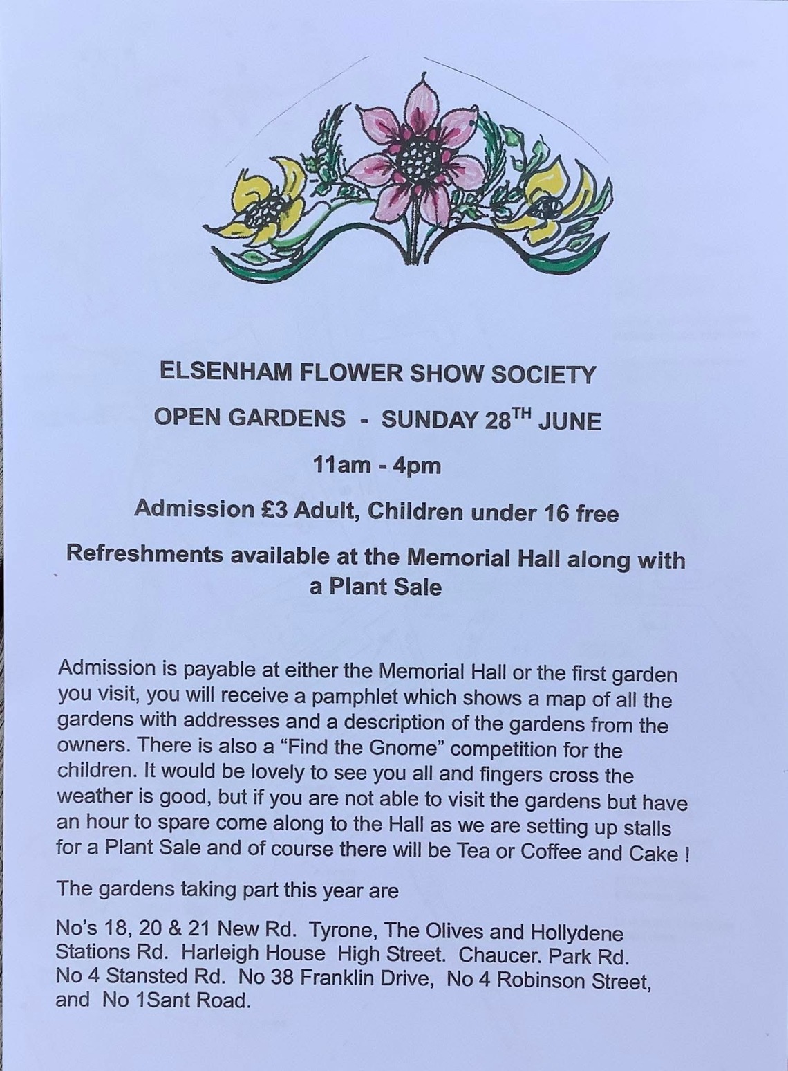 open gardens poster