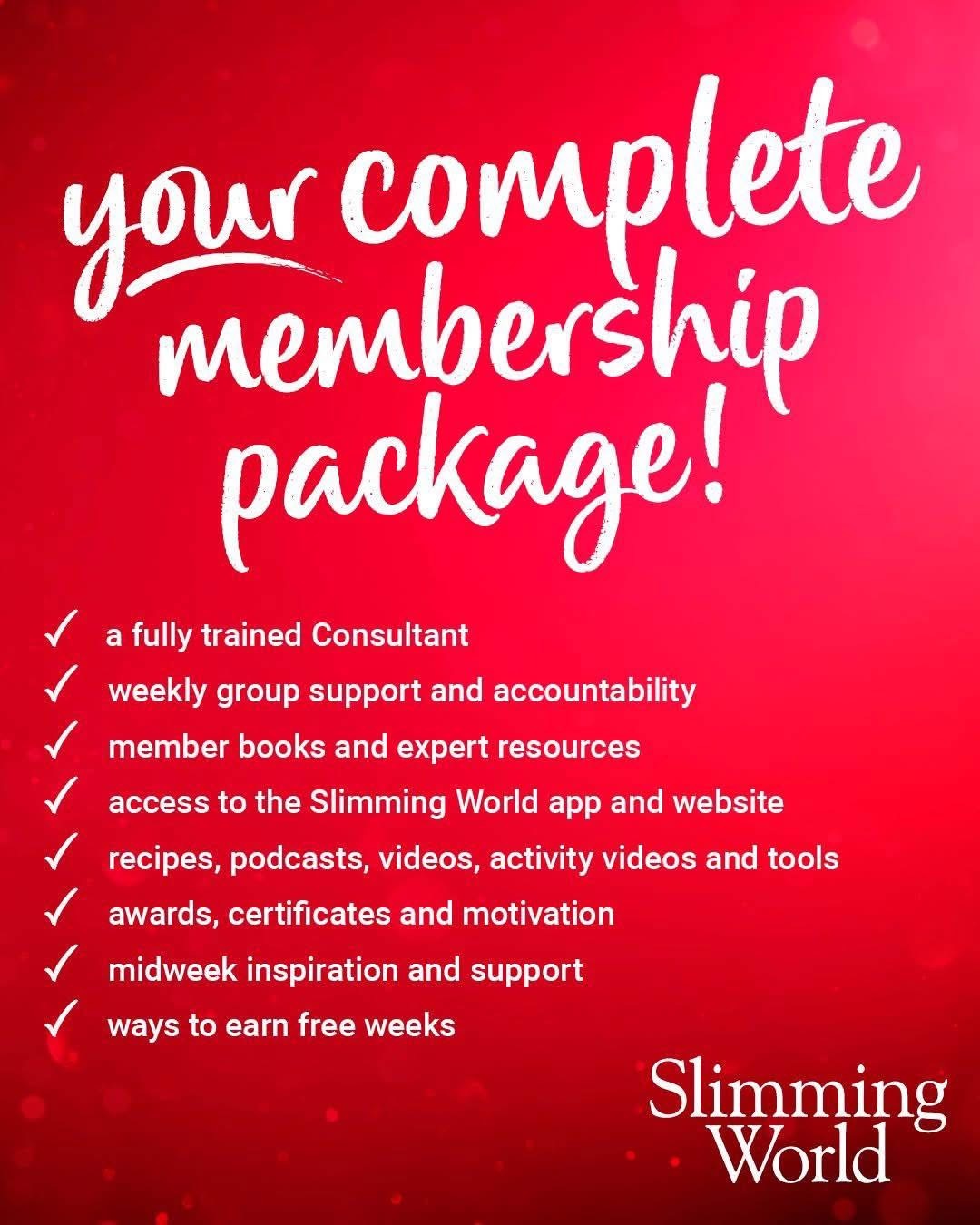 2026 Slimming world details